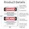 Signmission Battery Room Bilingual, 18 in W x Rectangle, Aluminum OS-2PACK-DS-A-1824-VS-1843 - alternate 6